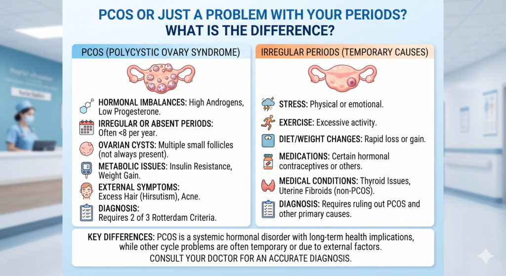 PCOS or Just a Problem With Your Periods? What Is the Difference?